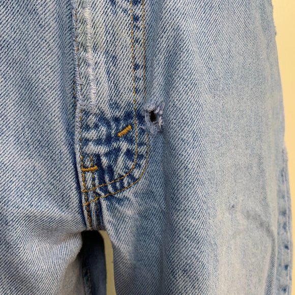 80’s Orange Label Light Wash Distressed 560 Jeans - Picture 10 of 11